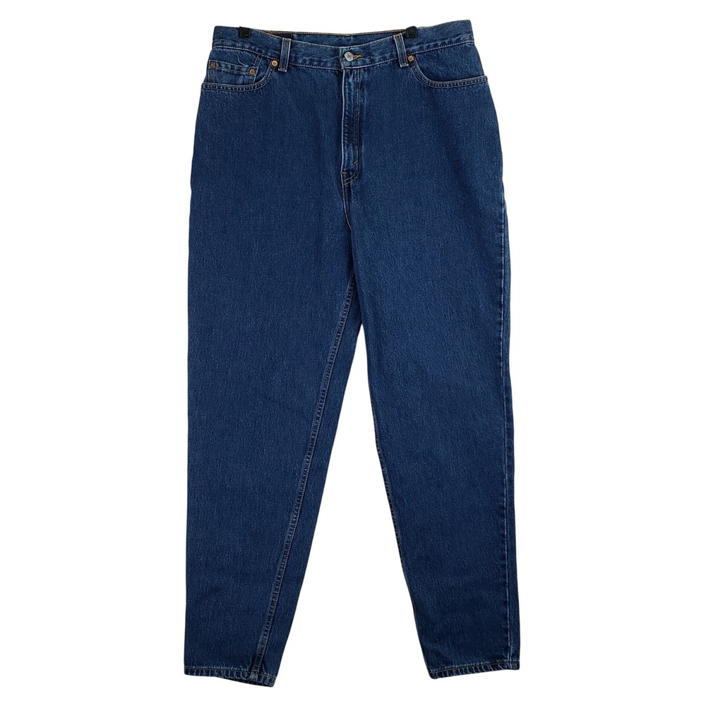 Vintage Levi 550 Relaxed Fit Tapered Leg Jeans Womens 18W Blue 90s Mom Denim